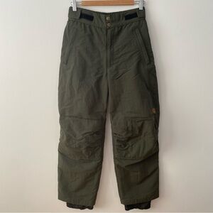 Hors La Loi olive green mens vintage ski snowpants size small unisex